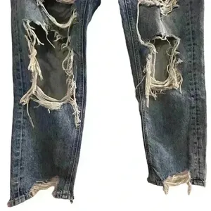 American Eagle Women's Tomgirl Distressed Boyfriend Jeans Size‎ 4 waist 28 Blue thumbnail 5