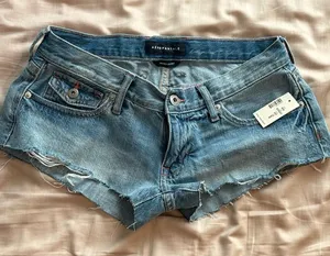 aeropostale low rise jean shorts thumbnail 1