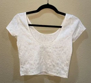 ABERCROMBIE & FITCH Stretch Seamless Jaquard Crop Top - size Medium thumbnail 5