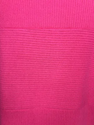 Staccato Pink Multi Directional Ribbed Long Sleeve Lightweight Sweater Sz L thumbnail 10