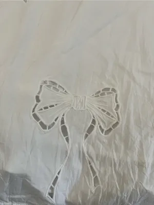 Petal & Pup White Bow Appliqué mini dress thumbnail 3