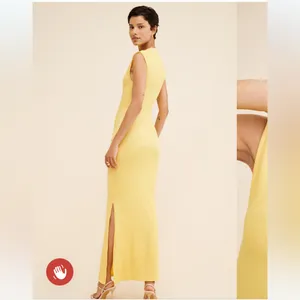 SUBOO Vega rouched front dress in butter size xsmall new with tags thumbnail 2