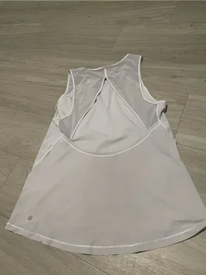 lululemon athletica White Mesh-Detail Athletic Tank thumbnail 2