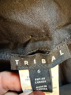 Tribal Black Stretch Straight-Leg Pants thumbnail 2
