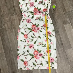 Premier Amour Cherry Blossom Embroidered Sheer Mesh Cocktail Dress 2 NWT thumbnail 3