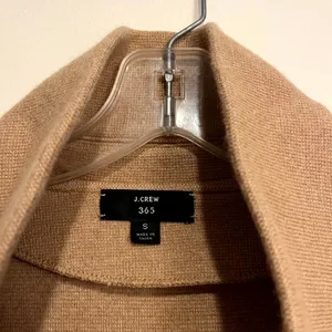 J.Crew Sweater Blazer Sophie Open Front Camel Tan Wool Blend Women Size S thumbnail 2