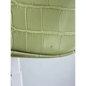 JW Pei Eva Shoulder Bag Yellow Green Croc Vegan Leather Zip Handbag Women’s A24 thumbnail 9