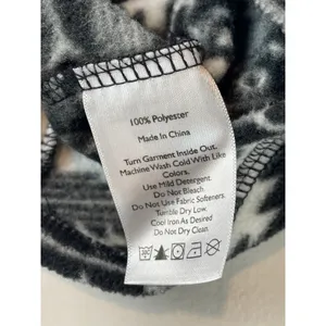 Eddie Bauer Fleece Pullover Size XL Black White Aztec Geometric Quarter Zip thumbnail 8