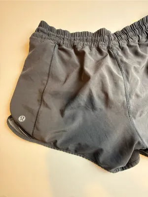 Lululemon Speed Running Shorts‎ Black Lined Athletic Gym Yoga Women Size 8 thumbnail 5