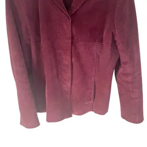 Bagatelle‎ Women's Size Large Vintage 90s Red Leather Bomber Jacket thumbnail 3