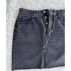 Old Navy Women's Size-12‎ Pencil Skirt High Rise Smooth Pockets Black Denim thumbnail 4