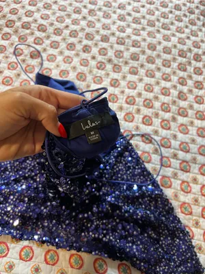 EUC Lulus Force of Fashion Royal Blue Backless Sequin Mini Dress size medium thumbnail 6