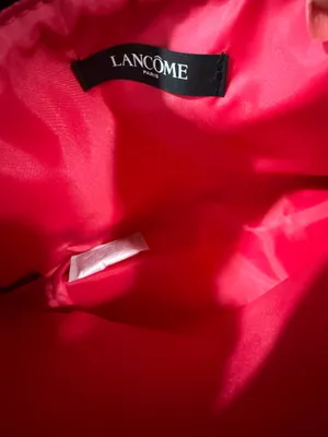 Lancôme hot pink quilted cosmetics pouch NWT thumbnail 3