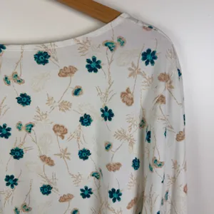 NWT Lands End Floral Tiered Top Size 3X Lightweight Peplum Cottage Boho Comfy‎ thumbnail 3