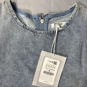 NWT Pull&Bear Denim Dress With Full Sleeves thumbnail 8