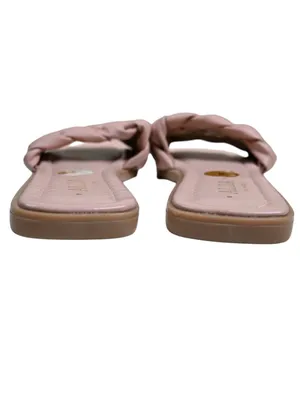 Alda Women's 8 Blush Braided Slide Sandals Made In Italy thumbnail 5
