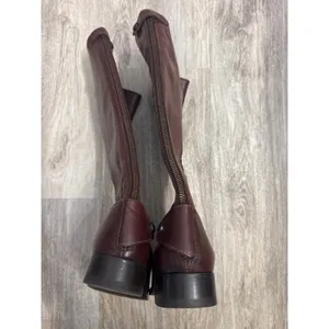 Frye Melissa Back Zip Redwood Leather Riding Boots Women's 8.5 thumbnail 4