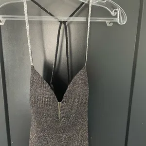 NWT‎ ABBY PARIS 94101 Black Sparkle Dress Open Back Sz 2 $150 thumbnail 6
