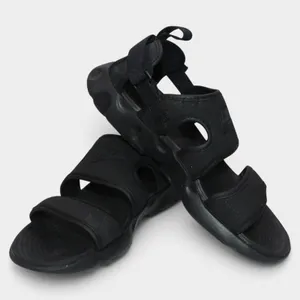 Nike Owaysis Sandals Women 7 Triple Black Adjustable Sport thumbnail 7