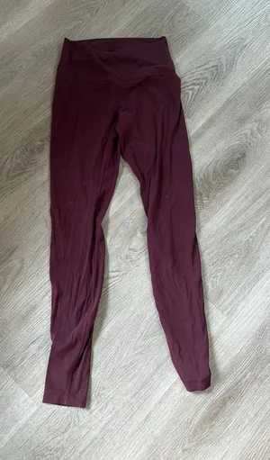 Maroon Lululemon Leggings Align thumbnail 1