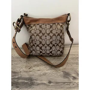 Coach Vintage Y2K F061-10402 Signature Jacquard Monogram Crossbody Bag thumbnail 6