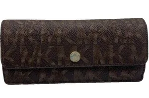 Michael Kors Brown Signature Jet Set Wallet thumbnail 1