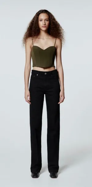 Zara Bustier Crop Top thumbnail 1