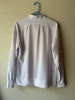 Cherokee scrub jacket white thumbnail 2