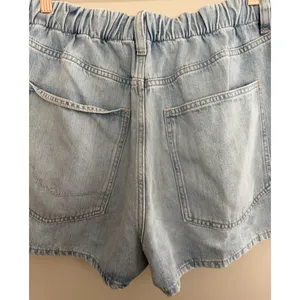 Free People We The Free Clark Pleated Denim Shorts Light Blue Women's Size Small thumbnail 4