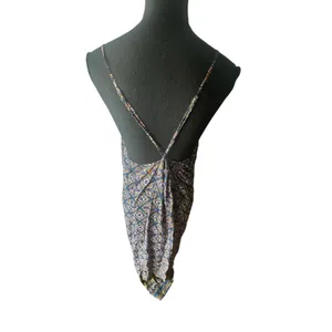 Old Navy Boho Geometric Maxi Dress XL Criss Cross Back Flowy Style Chic thumbnail 3