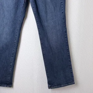 Levi's 505 Straight‎ Jeans Women 12 Dark Wash Blue Stretch Denim Mid Rise Retro thumbnail 11