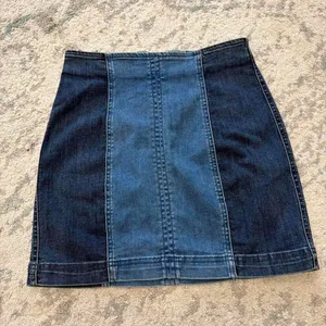 Pacsun Women's Blue and Navy Colorblock Skirt thumbnail 4