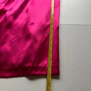 Nicole Miller Sz 8 Hot Pink Strapless Satin Cocktail Midi Lined Dress Back Zip thumbnail 12