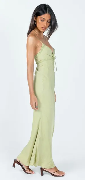 Princess Polly Green Maxi Dress thumbnail 3