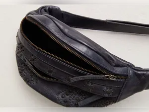 Free People Ana Adorned Sling Bag Black $98 NWT thumbnail 3