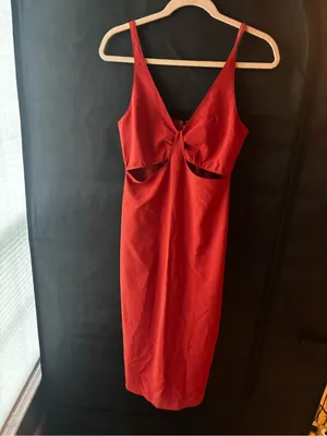 Abercrombie & Fitch Terra Cotta Cut Out Dress thumbnail 3