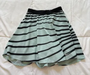 Nike Dri-Fit Skirt Skort Womens XS Striped‎ Blue Tennis Golf Pickleball Active thumbnail 1