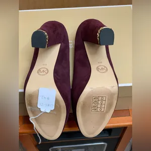 Michael Kors Elegant Plum Suede Platform Heels. Size-6M thumbnail 8