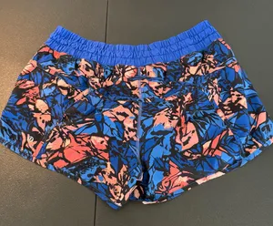 Lululemon Women's Tracker Short IV in Paint Storm Harbor Blue Multi thumbnail 2