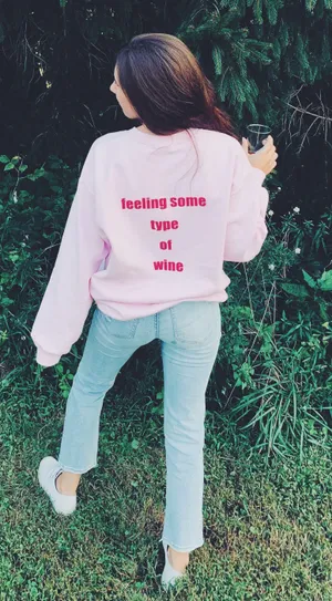 Gildan Wine Happy Sweatshirt thumbnail 1