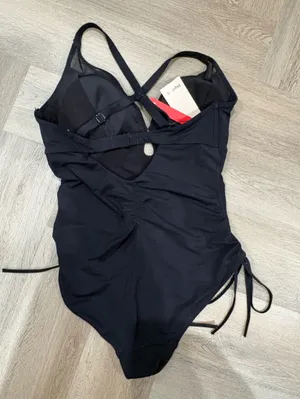 Popilush Plunge High Cut Adjustable Side Ties One-Piece Swimsuit Size L thumbnail 11