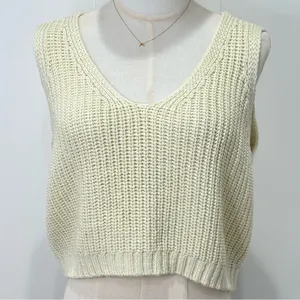 O’neill Dorie Sweater Tank Top Small Cream Crochet Beach Festival Boho Coachella thumbnail 4