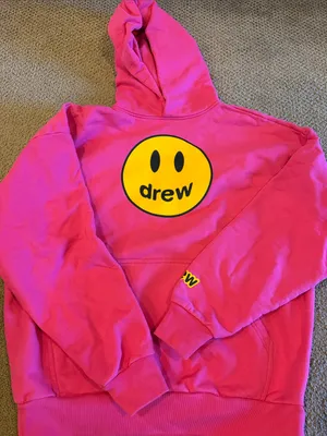 Drew House Hot Pink Oversized Hooded Sweatshirt XS thumbnail 1