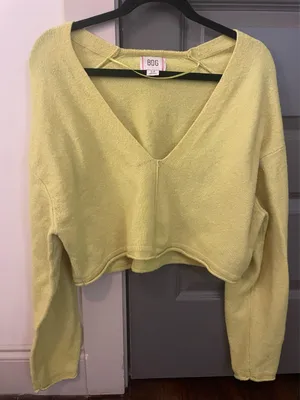 Urban Outfitters Neon Cropped Sweater thumbnail 1