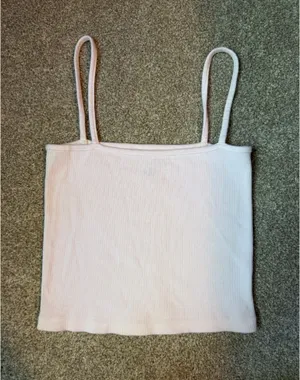 Brandy Melville Pink Tank Top Cropped Ribbed thumbnail 2