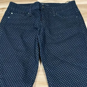 NEW Else (Macys) Blue Polka Dot Skinny Jeans Women’s 25 thumbnail 6