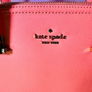 kate spade Coral Pink Leather Dome Tote thumbnail 8