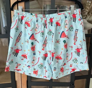 NWT Mud Pie nutcrackers ballet christmas boxer shorts pajamas rocking horse thumbnail 1