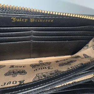 RARE NEW Y2K Original Juicy Couture Black Velour Scottie Dog Long Wallet 8" NWOT thumbnail 6