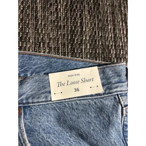 Abercrombie and Fitch Loose Short High Rise Medium Wash Denim 6” Plus Size 22 thumbnail 6